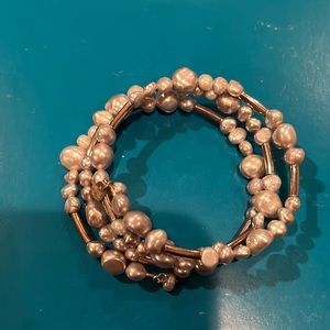 Silpada Sterling Silver .925 Bracelet W/Fresh Water Pearls